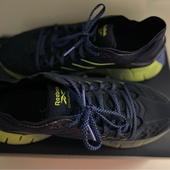 Reebok 9.5 Kig Kinetica Unisex Running Vecnavia/Acdblu/Yello - Picture 4 of 8